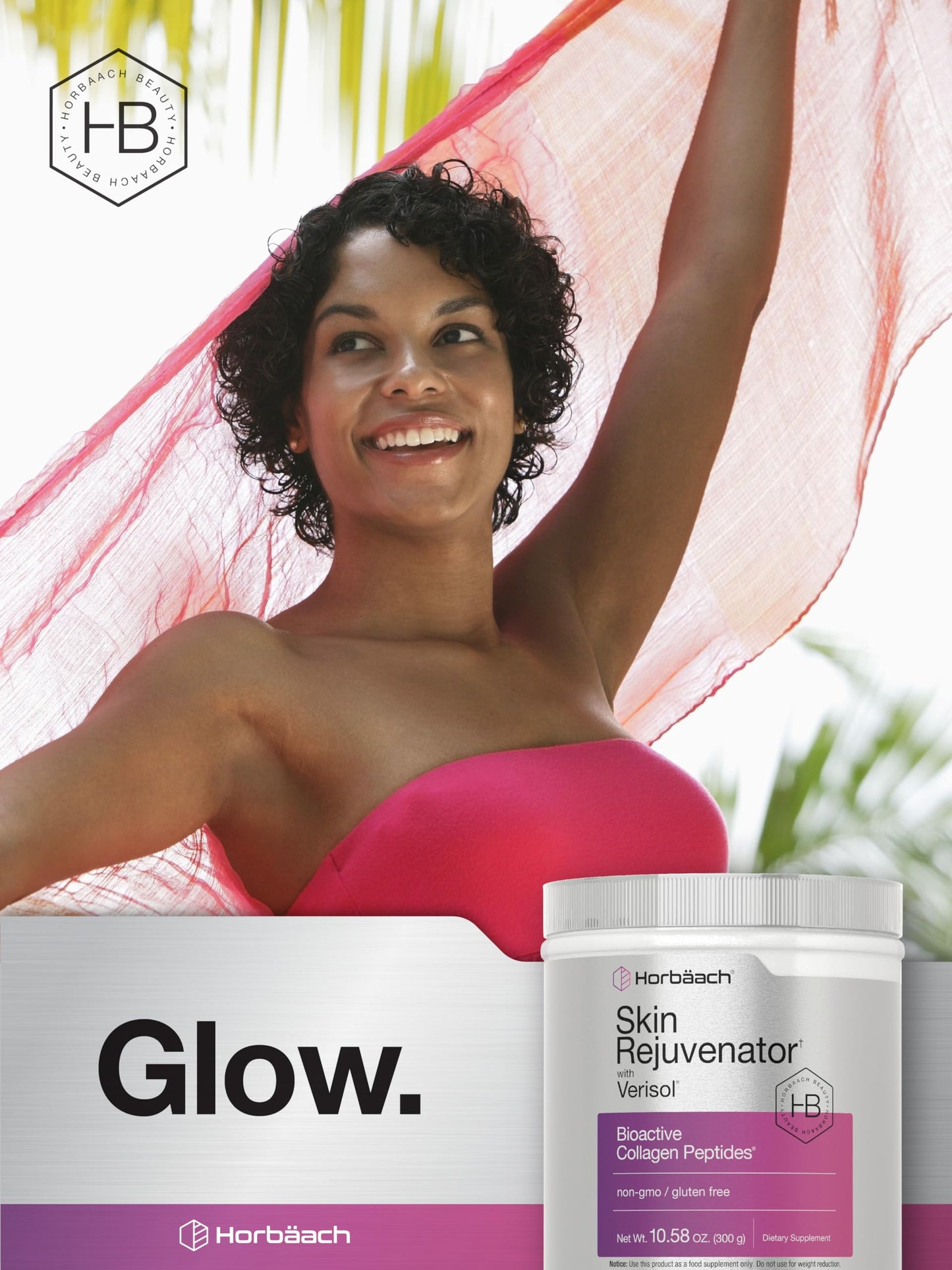 Horbäach Skin Rejuvenator with Verisol – Bioactive Collagen Peptides (Types I & III) 10.58 oz