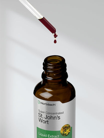 Horbäach St. John's Wort Tincture – 2 fl oz | Alcohol-Free, Vegetarian, Non-GMO, Gluten Free