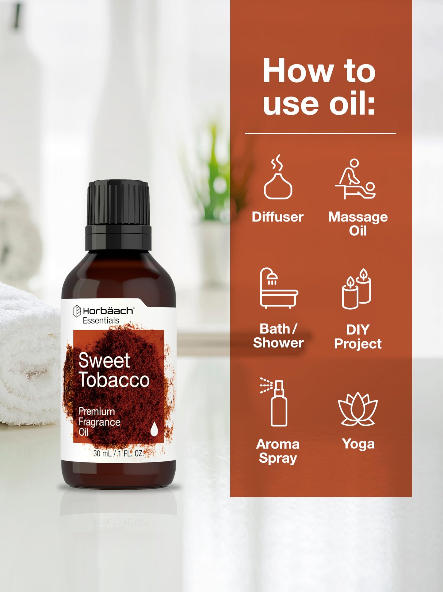 Sweet Tobacco Fragrance Oil by Horbäach | 1 fl oz | Premium Grade