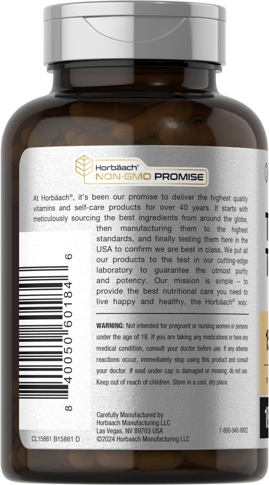 Horbäach Tribulus Terrestris for Men 15000mg | 180 Capsules
