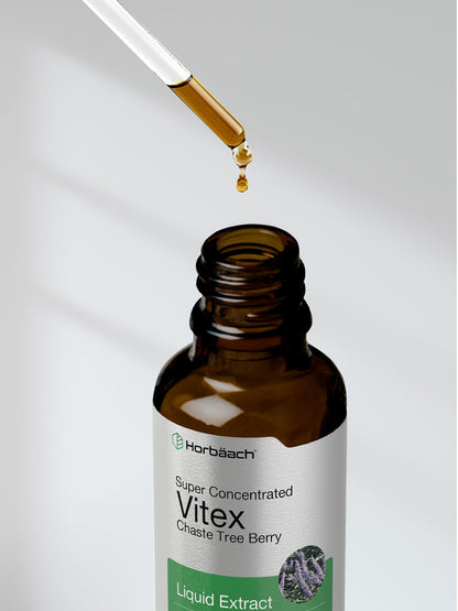 Horbäach Vitex Berry Chasteberry Extract Tincture | 2 fl oz | Alcohol-Free, Vegetarian, Non-GMO