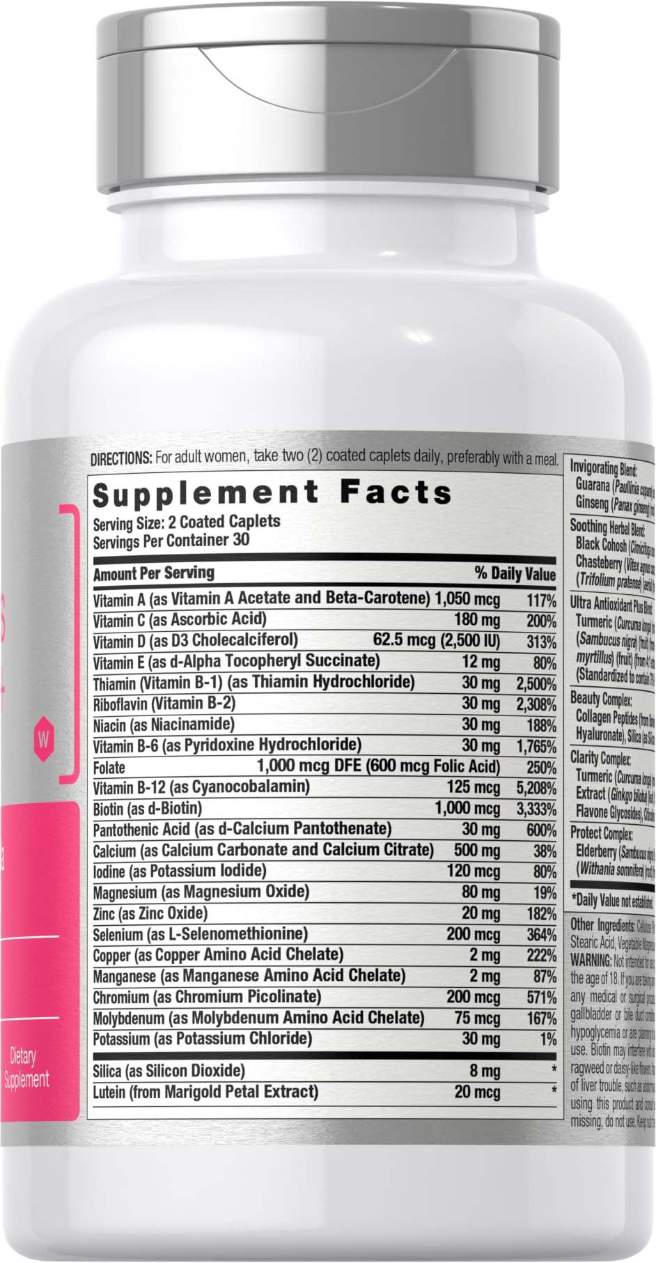 Horbäach Women's Multivitamin 50 Plus | 60 Coated Caplets | Advanced Vitamin Formula | Non-GMO & Gluten Free Supplement