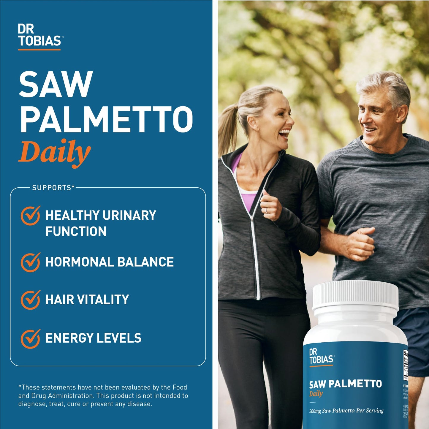 Dr. Tobias Saw Palmetto 500mg – Prostate, Hair & Urinary Health