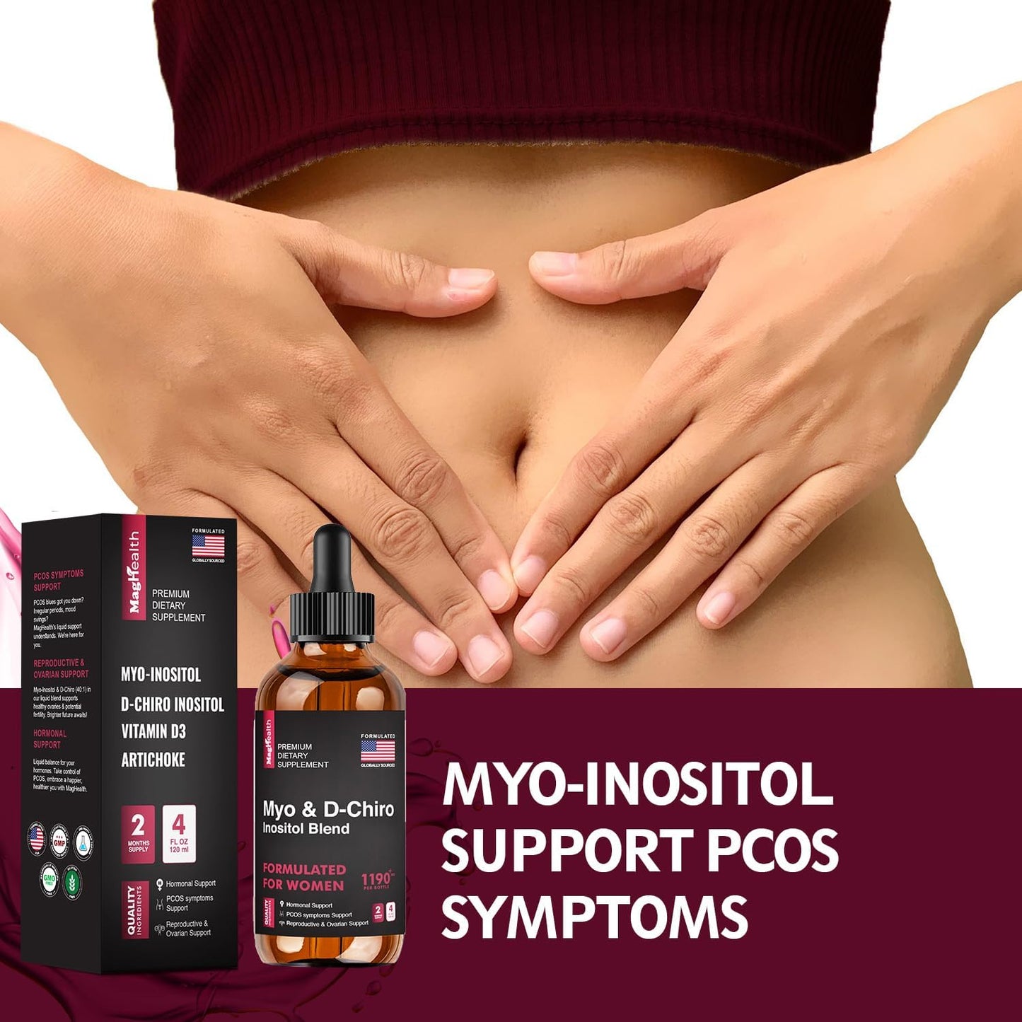 Myo-Inositol & D-Chiro Inositol 40:1 – 60-Day Women's Health & Wellness Support