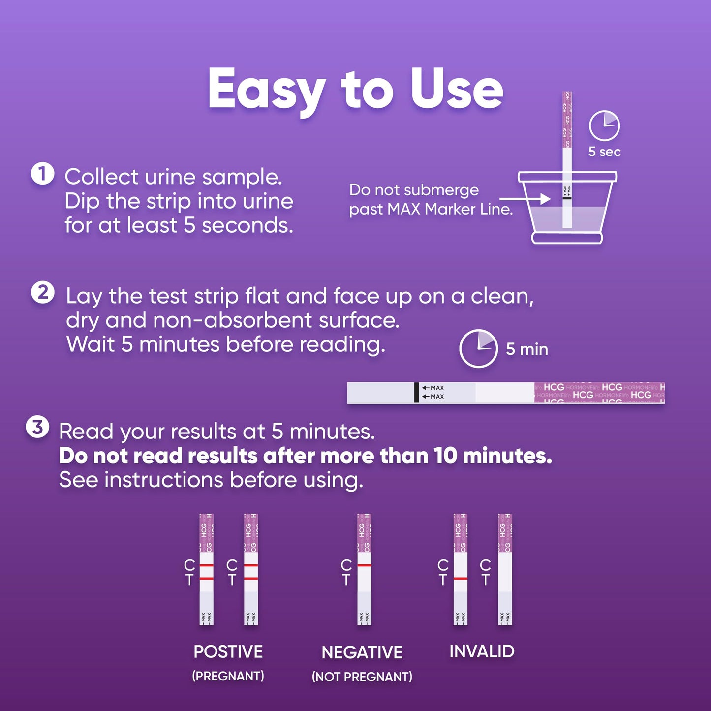 HORMONElife Early Result HCG Pregnancy Test Strips – Detect Pregnancy Early, 6 Days Before Missed Period | 15 Count