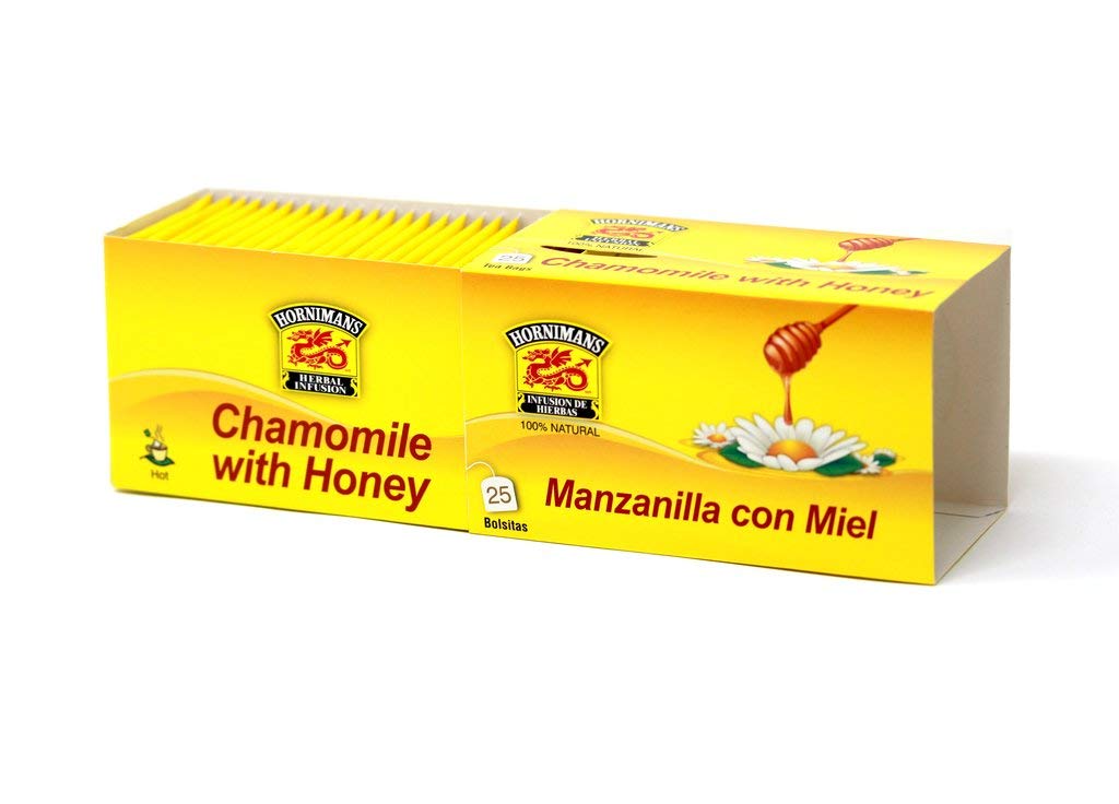 Hornimans Chamomile Honey Herbal Tea – 25ct (Manzanilla Miel)
