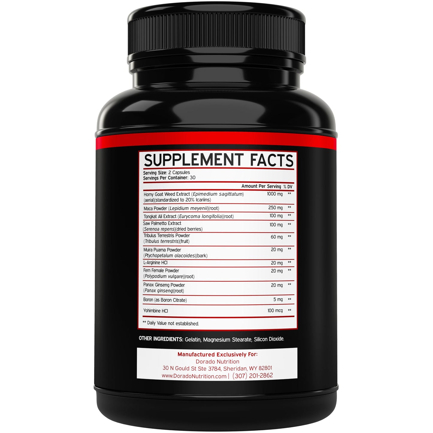 Horny Goat Weed 20% Icariins - For Men & Women | USA Made 60 Count