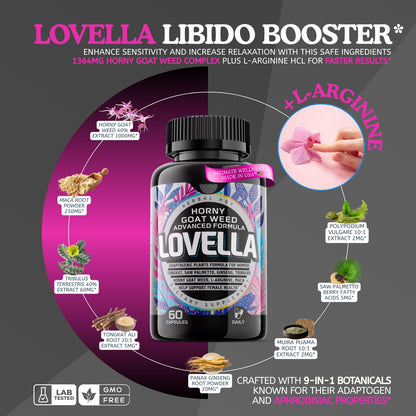 Hornygoatweed Women – Libido Booster for Women, Mood & Energy (60ct USA)