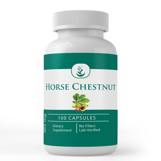 Pure Original Ingredients Horse Chestnut 100 Capsules | Always Pure, No Additives or Fillers | Lab Verified BritishVita | Premium UK Vitamins & Wellness Supplements