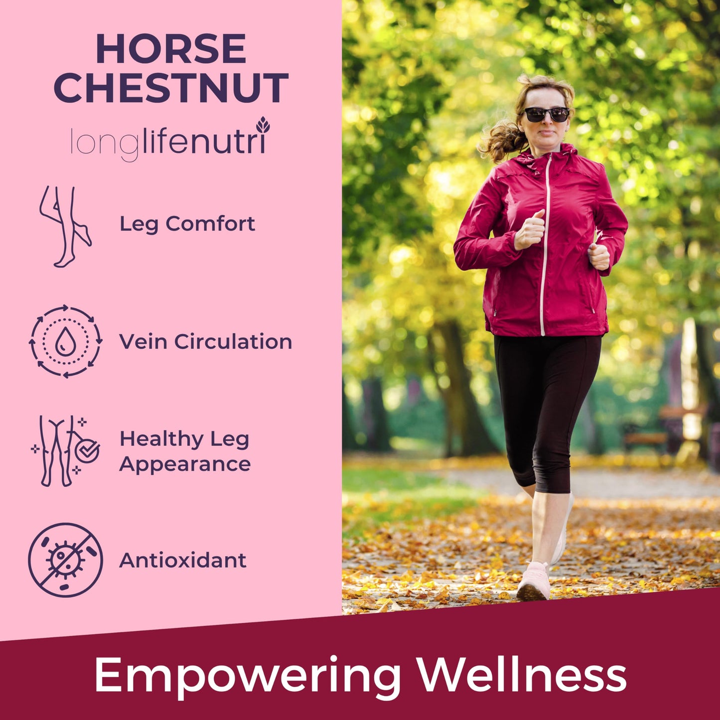 Horse Chestnut Extract 500mg - 180 Veg Capsules | Organic Daily Wellness & Circulation | Made in USA