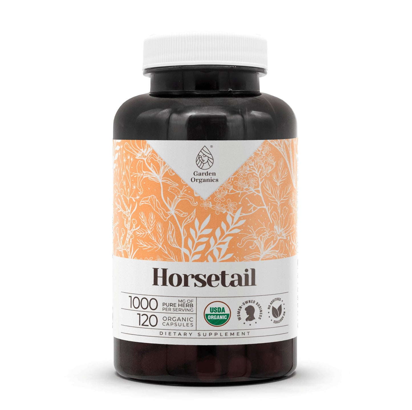 USDA Organic Horsetail Capsules 120 | High-Potency Equisetum Supplement