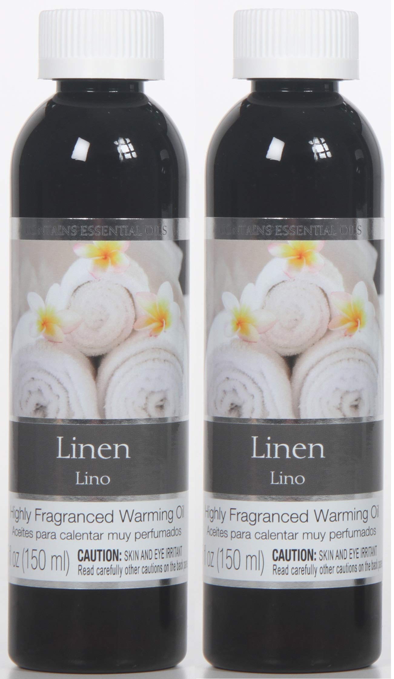 Hosley Linen Fragrance Warming Oils – Set of 2 (5 oz Each) | Gift for Weddings, Spa & Meditation