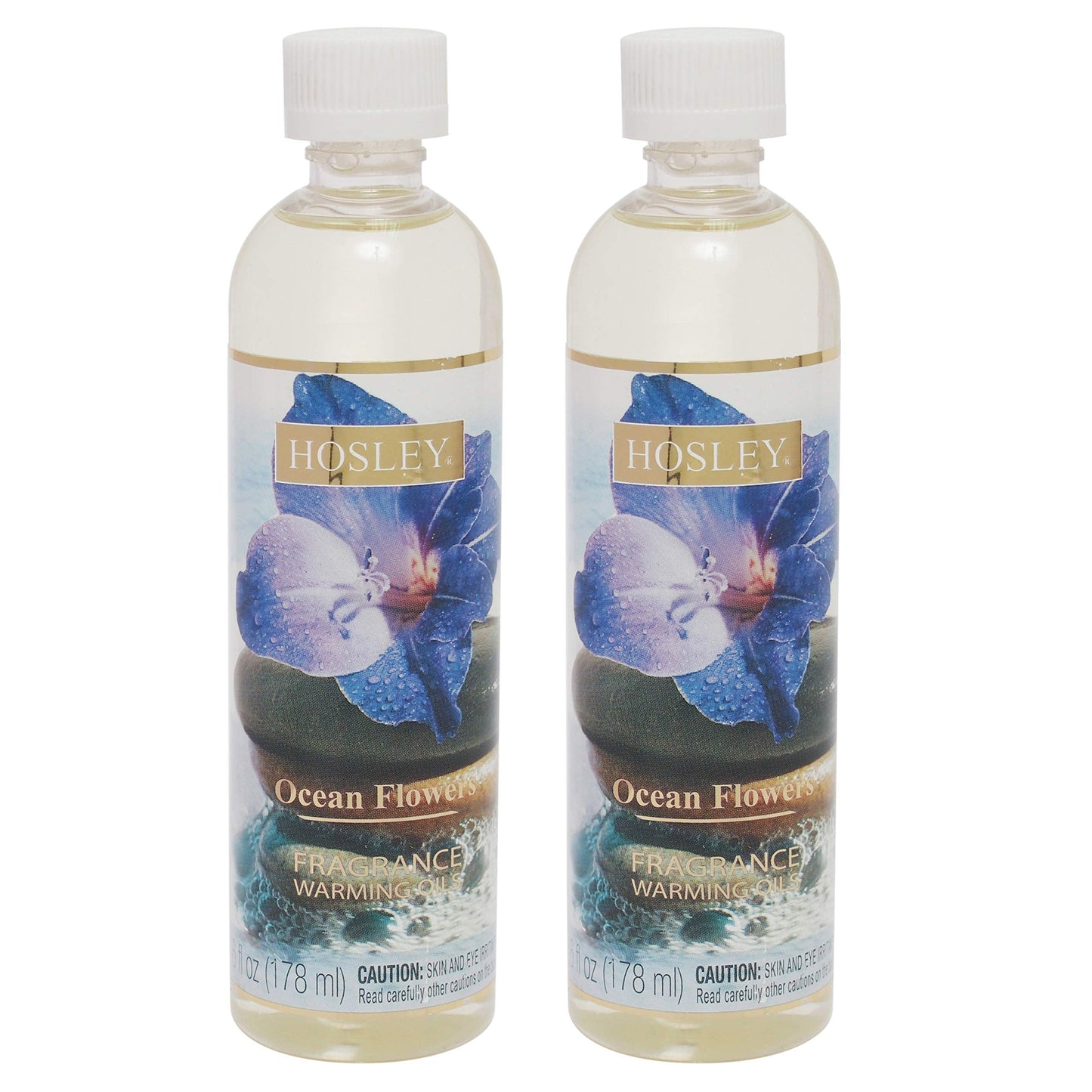 Hosley Ocean Flowers Warming Oils - Set of 2, 6 oz Bottles | Fragrance Warmer Oils