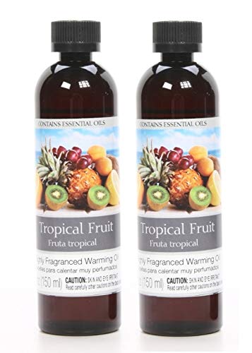 Hosley Set of 2 Tropical Fruit Fragrance Warming Oils 5 oz | Ideal Gift for Weddings, Spa & Meditation