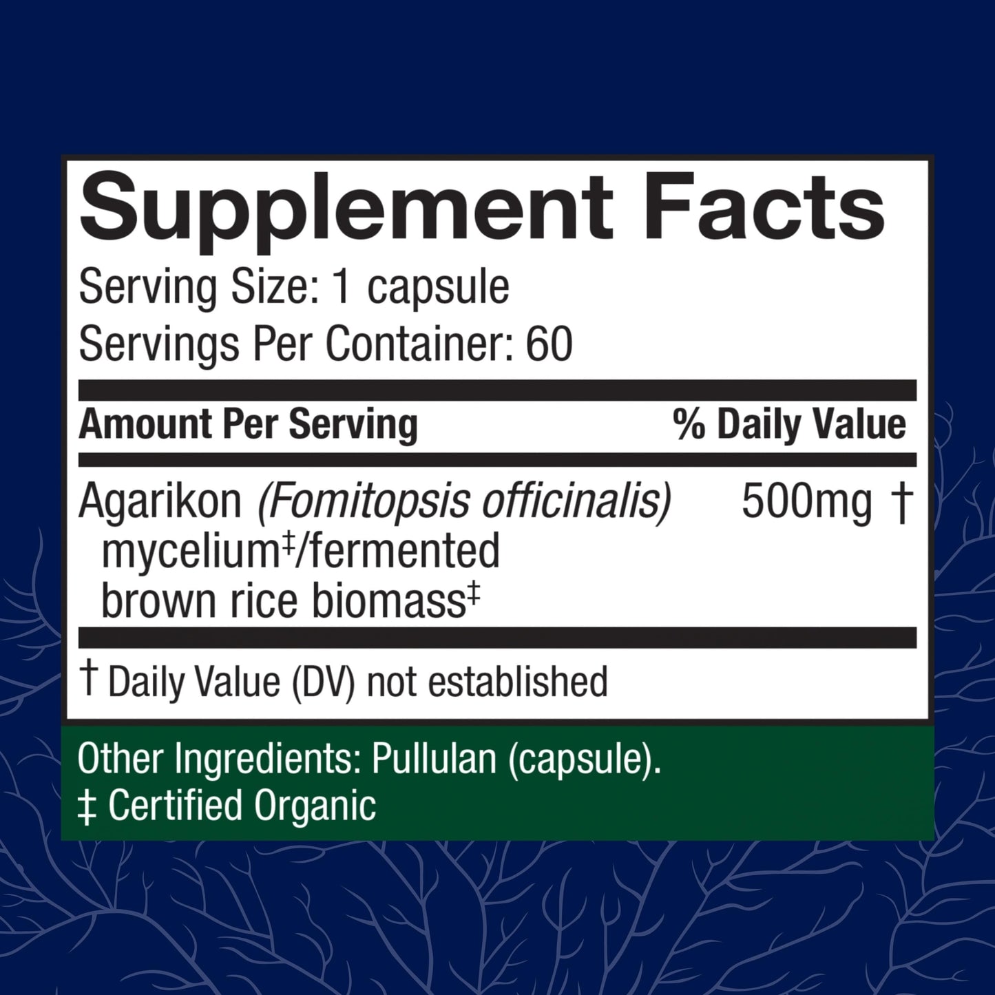 Host Defense Agarikon Capsules – Immune System Support Mushroom Supplement (60 Capsules)