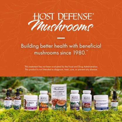 Host Defense Breathe Capsules – Immune & Respiratory Support (Pack of 2) | Chaga, Reishi & Cordyceps