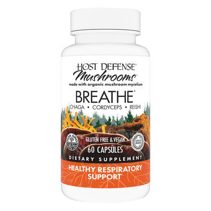 Host Defense Breathe Capsules - Immune & Respiratory Support | 60 Capsules