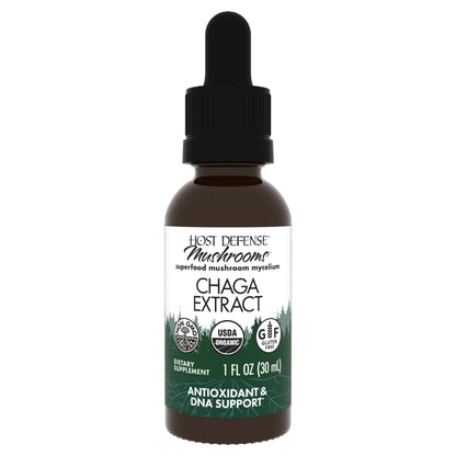Host Defense Chaga Extract - Immune Support & Antioxidant Boost | 1 fl oz