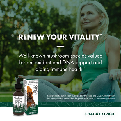 Host Defense Chaga Extract - Immune Support Supplement | 2 fl oz