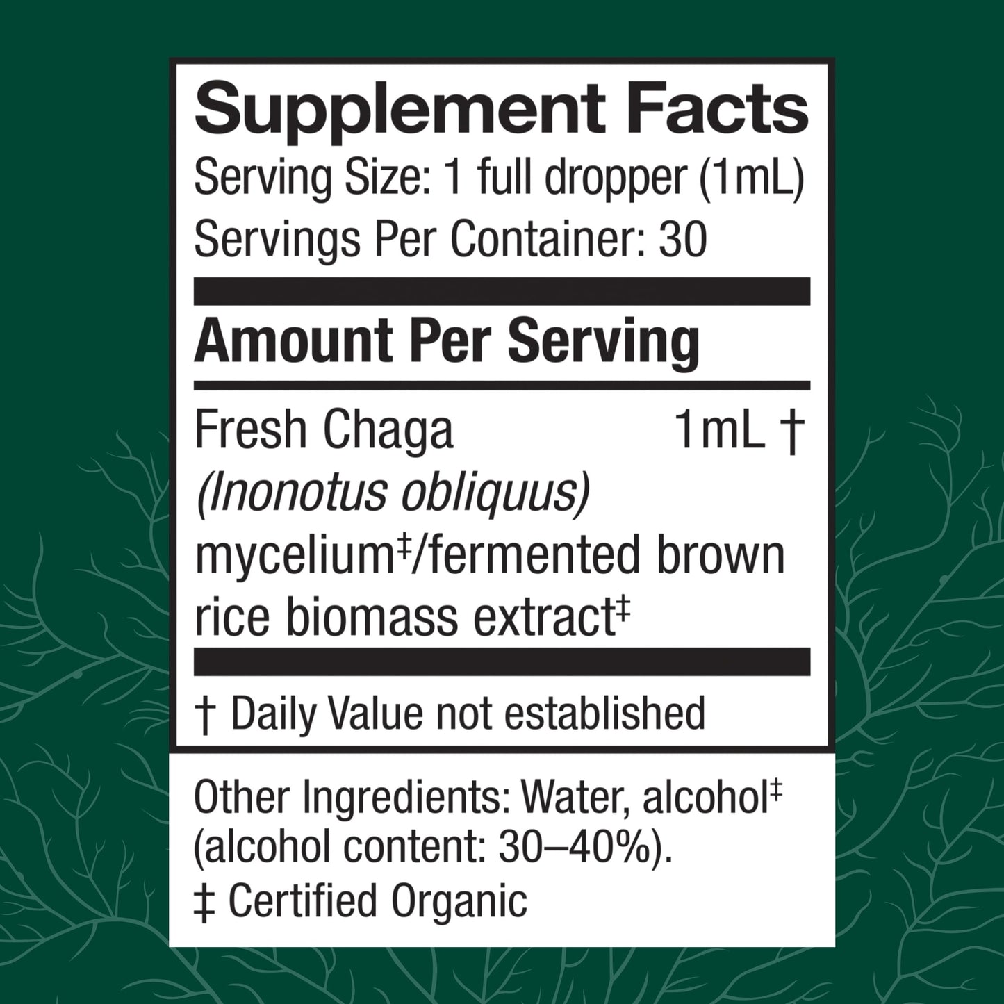 Host Defense Chaga Extract - Immune Support & Antioxidant Boost | 1 fl oz