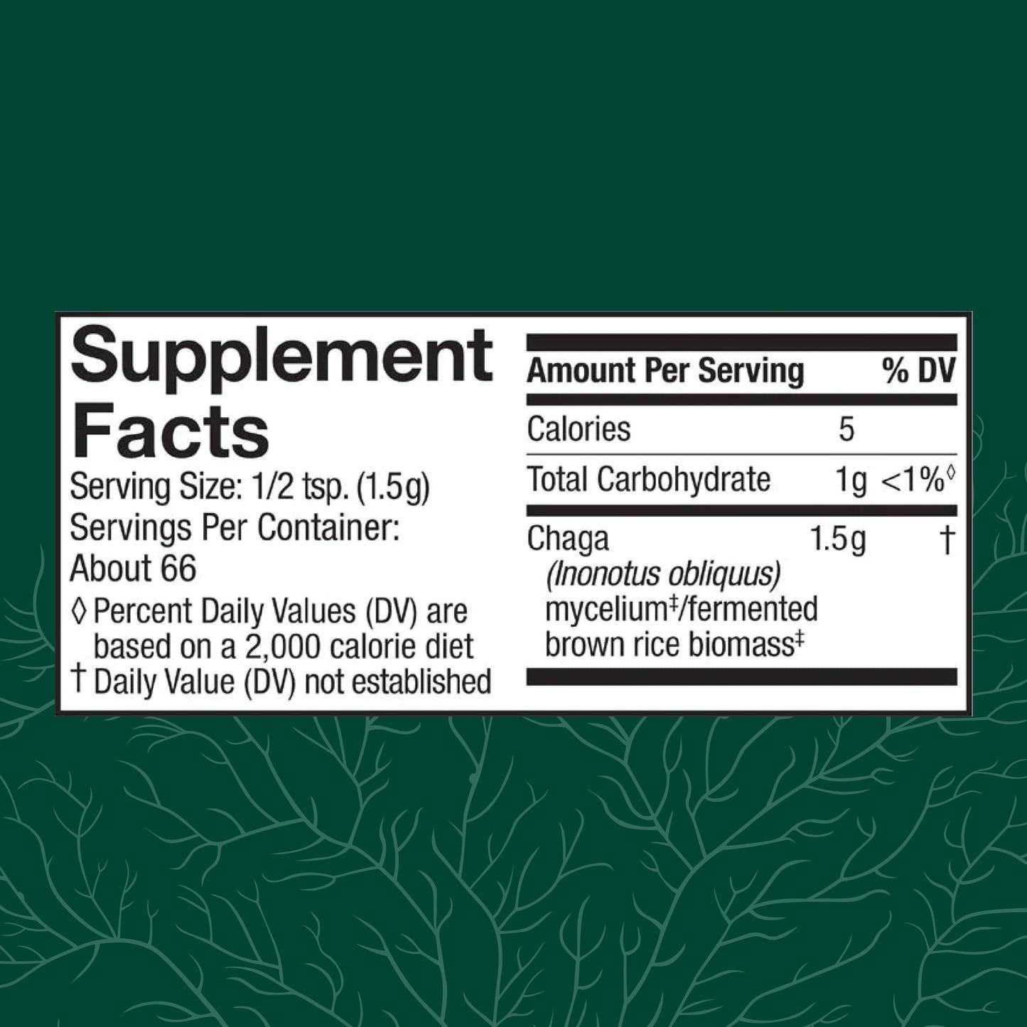 Host Defense Chaga Powder – Immune Support & Antioxidant Mushroom Supplement | 3.5 oz (66 Servings)