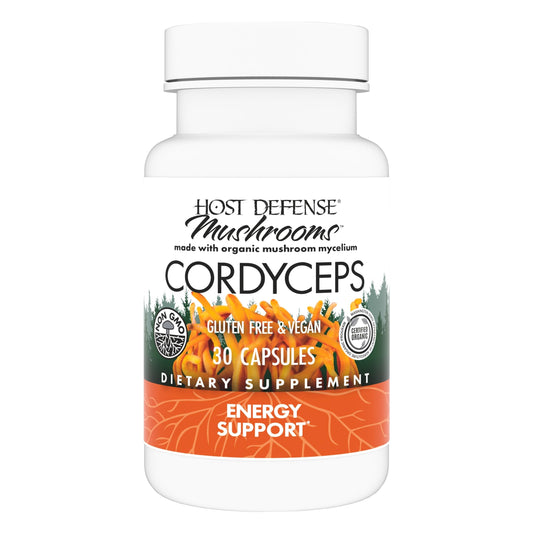 Host Defense Cordyceps Capsules – Immune & Energy Support (30 Capsules) BritishVita | Premium UK Vitamins & Wellness Supplements