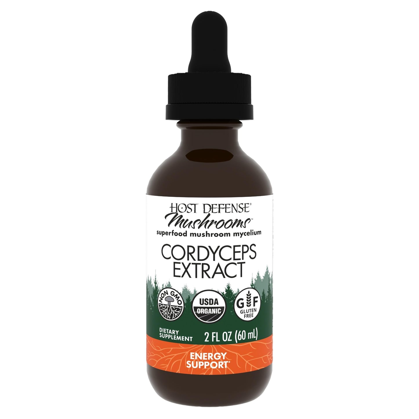 Host Defense Cordyceps Extract - Immune, Energy & Kidney Health Support - 2 oz