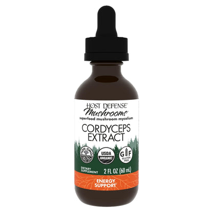 Host Defense Cordyceps Extract - Immune, Energy & Kidney Health Support - 2 oz