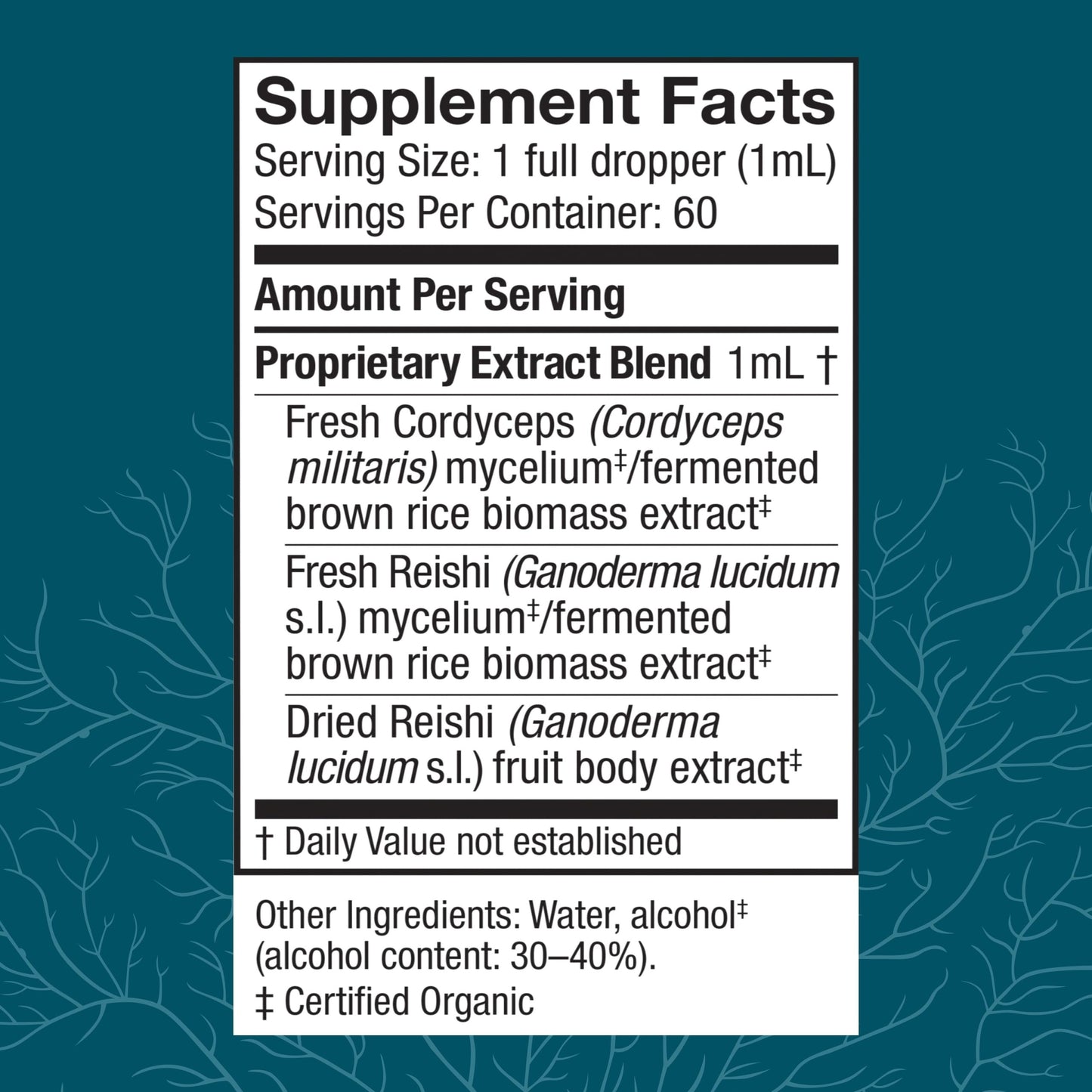 Host Defense CordyChi Extract - Cordyceps & Reishi Mushroom Supplement for Energy & Immune Support | 2 fl oz