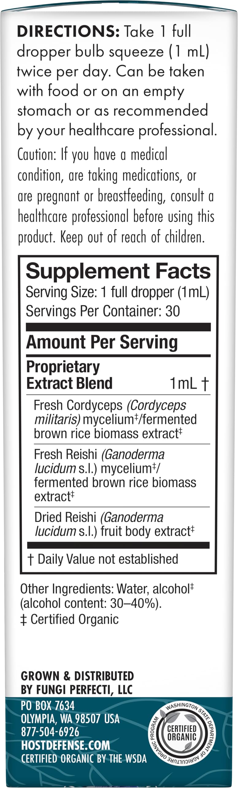 Host Defense CordyChi Extract - Energy & Immune Support (Cordyceps & Reishi)
