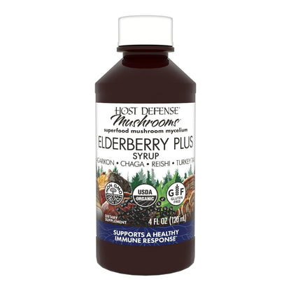 Host Defense Elderberry Plus Syrup - Immune & Lung Support (4 oz)