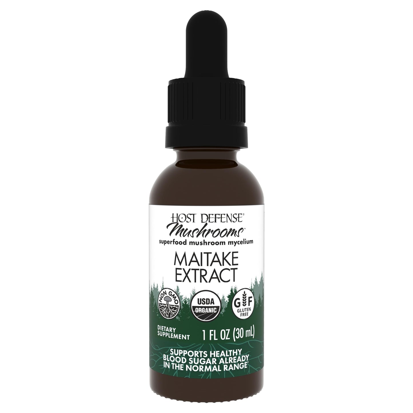 Host Defense Maitake Extract - Immune & Cellular Health Support - 1 oz (30 Servings)