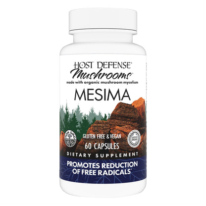 Host Defense Mesima Capsules | Immune Support & Antioxidant Mushroom Supplement - 60 Capsules