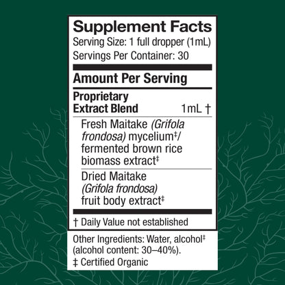 Host Defense Maitake Extract - Immune & Cellular Health Support - 1 oz (30 Servings)