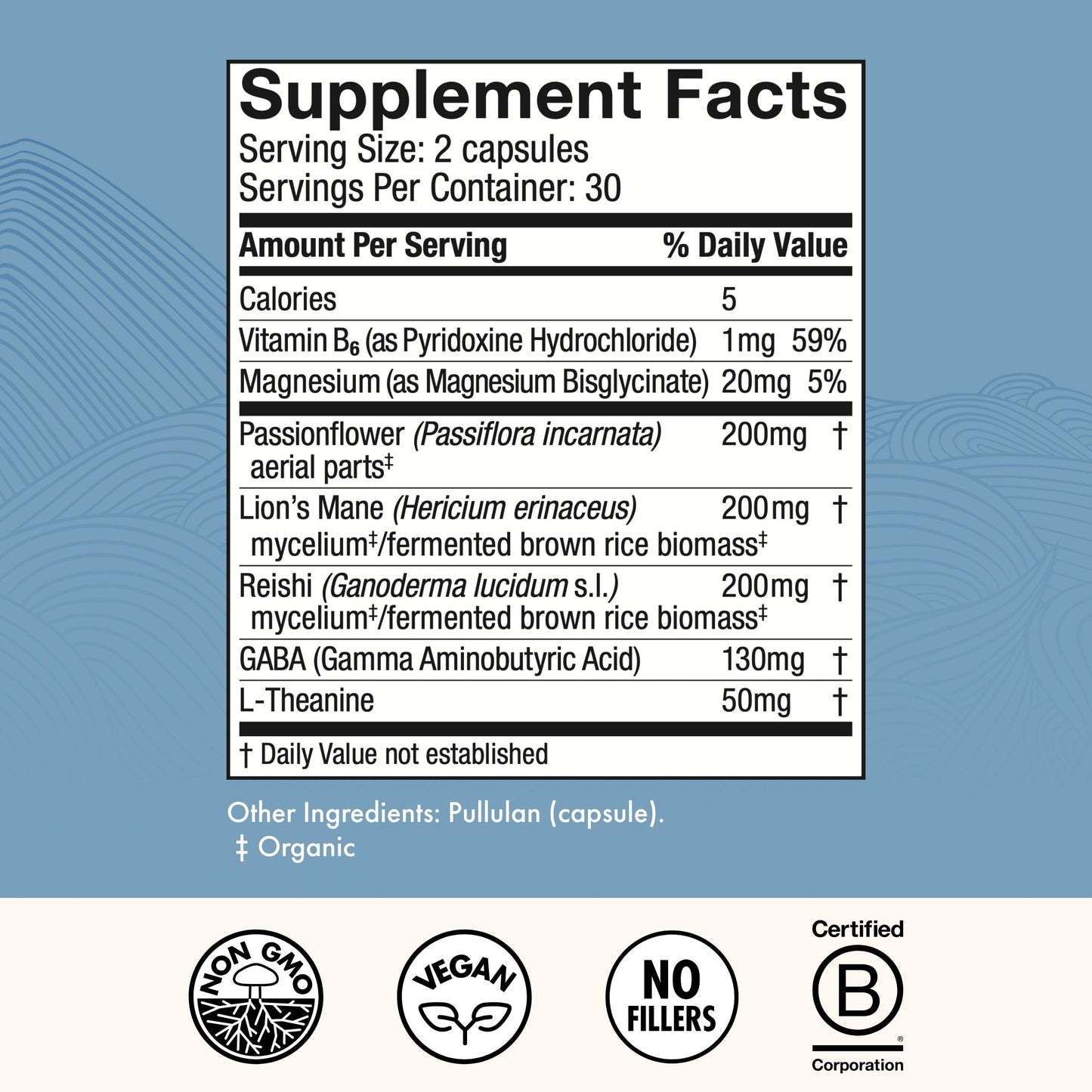 Host Defense MycoBenefits Sleep Capsules – Restful Sleep Support with Magnesium, Lion's Mane & GABA (60 Capsules, 30 Servings)