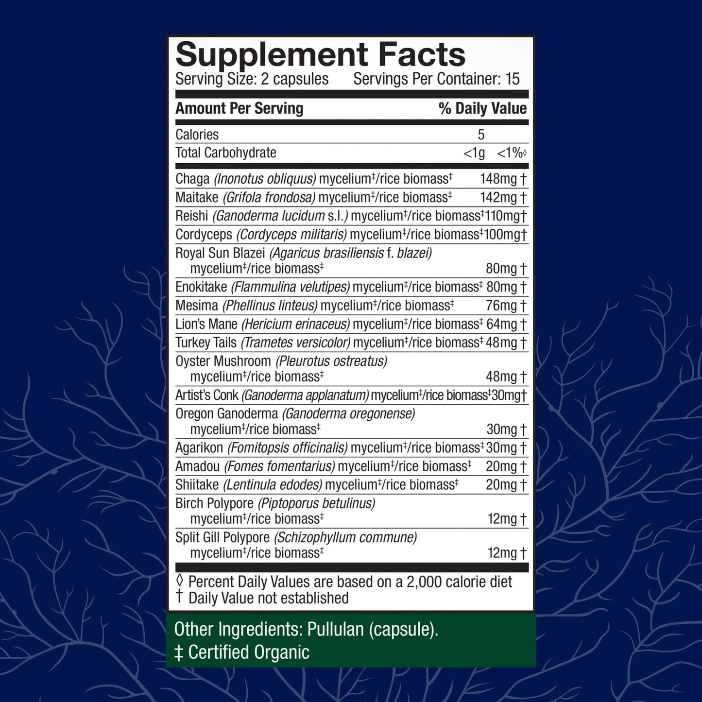 Host Defense MyCommunity Capsules - 17-Species Mushroom Blend for Immune Support | 30 Capsules