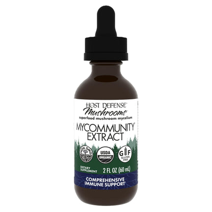 Host Defense MyCommunity Extract - 17-Species Mushroom Blend for Immune Support (2 fl oz)