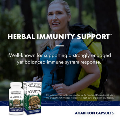 Host Defense Agarikon Capsules – Immune System Support Mushroom Supplement (60 Capsules)