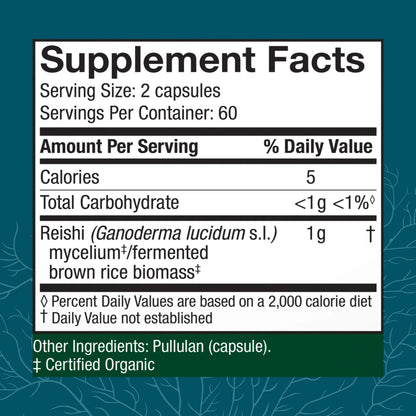Host Defense Reishi Capsules | Immune & Heart Health Support, Energy & Vitality – 120 Capsules BritishVita | Premium UK Vitamins & Wellness Supplements