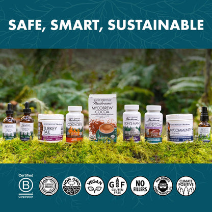 Host Defense Reishi Capsules – Immune & Heart Health Support, Energy & Vitality – 60 Capsules (30 Servings)