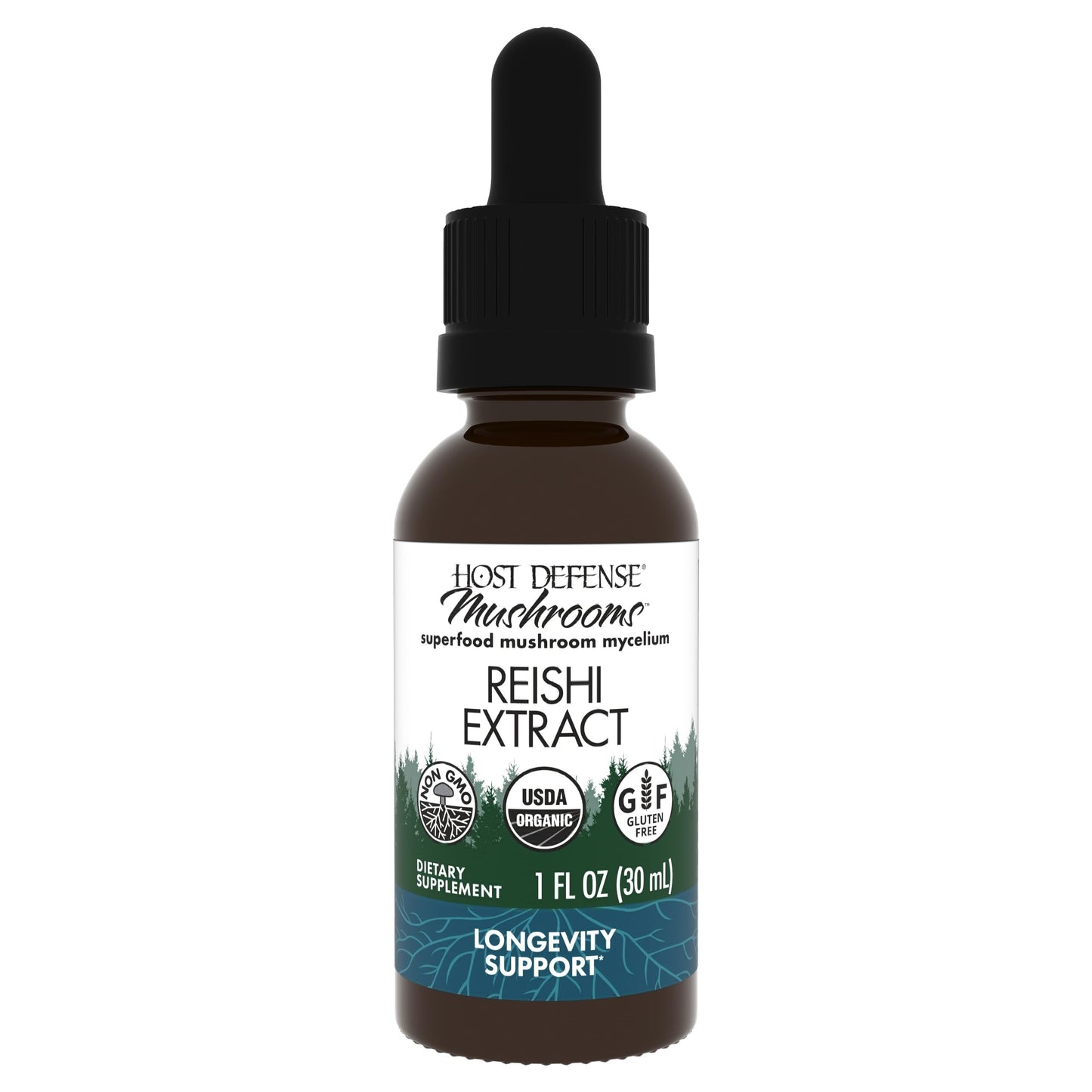 Host Defense Reishi Extract - Heart & Immune Support | 1 fl oz
