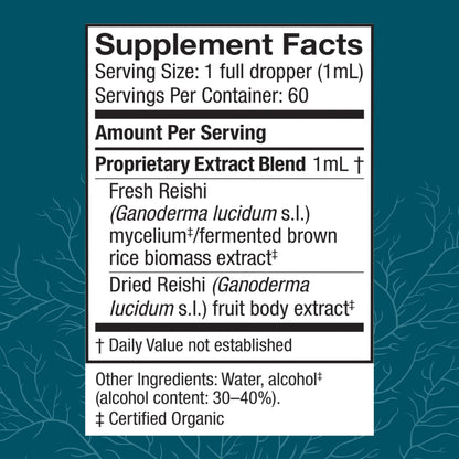 Host Defense Reishi Extract – Immune & Heart Health Support (2 fl oz, 60 Servings)