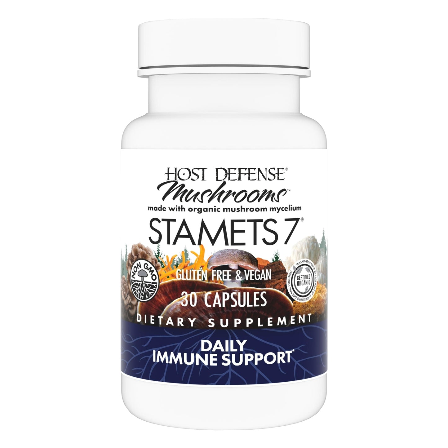 Host Defense Stamets 7-7 Species Blend - Immune Support (30 Capsules)