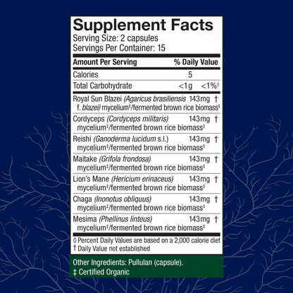 Host Defense Stamets 7-7 Species Blend - Immune Support (30 Capsules)