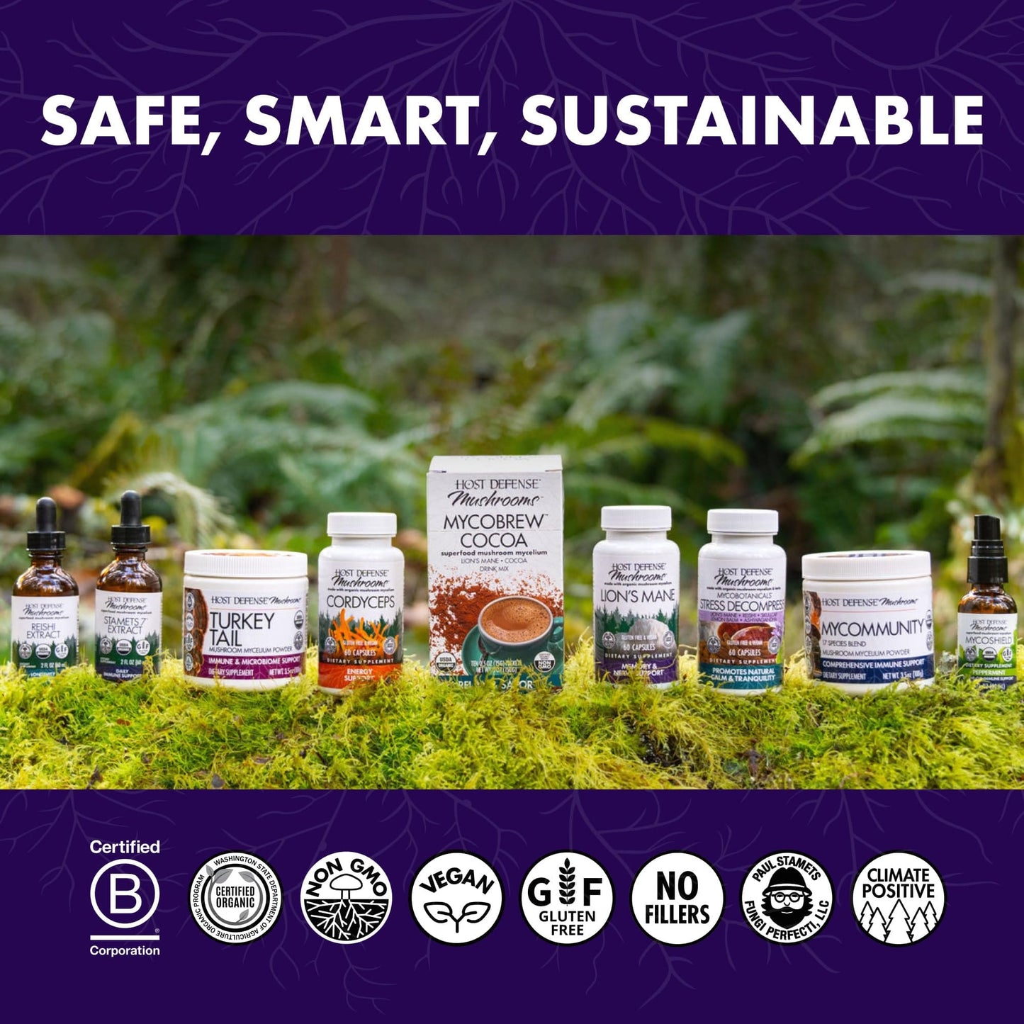 Host Defense Stamets 7-7 Species Blend - Immune Support (30 Capsules)