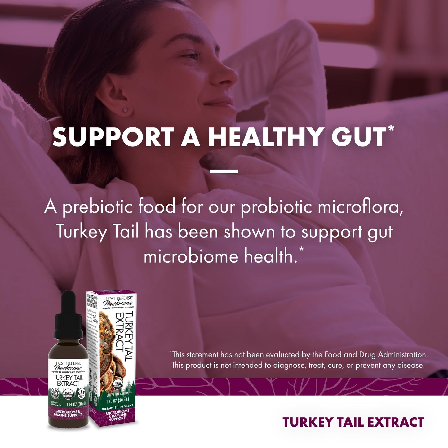 Host Defense Turkey Tail Extract – Digestive Health and Immune Support