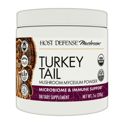 Host Defense Turkey Tail Mushroom Powder – Digestive Health and Immune Support (7 oz)