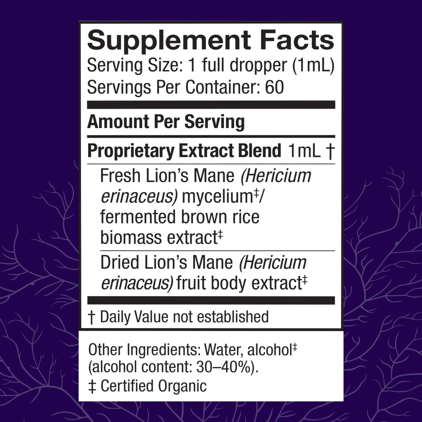 Host Defense Mushrooms Lion's Mane Extract – Brain Health & Focus Support (2 fl oz)
