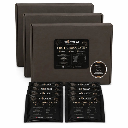 3-Pack No Added Sugar Vegan Hot Chocolate – Delicious & Healthy Treats Siocolat