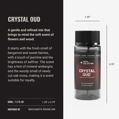 Hotel Collection Diffuser Oil – Crystal Oud Pro-Pod, Bergamot Saffron Amber 30ML